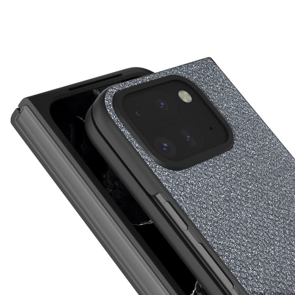 SKALO Google Pixel 9 Pro Fold Rhinestone Texture Cover - Grå Grey