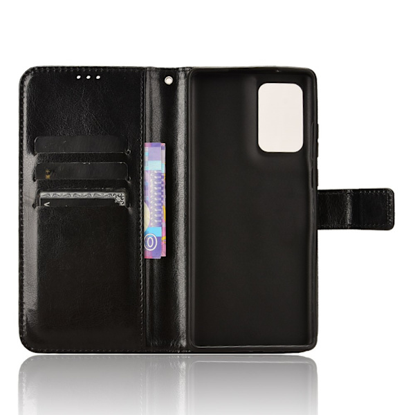 SKALO Motorola Edge 50 Fusion PU-Läder Plånboksfodral - Fler färger Svart