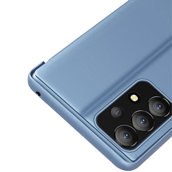 SKALO Samsung A13 4G Clear View Mirror Lompakko - Tumman violetti Dark purple