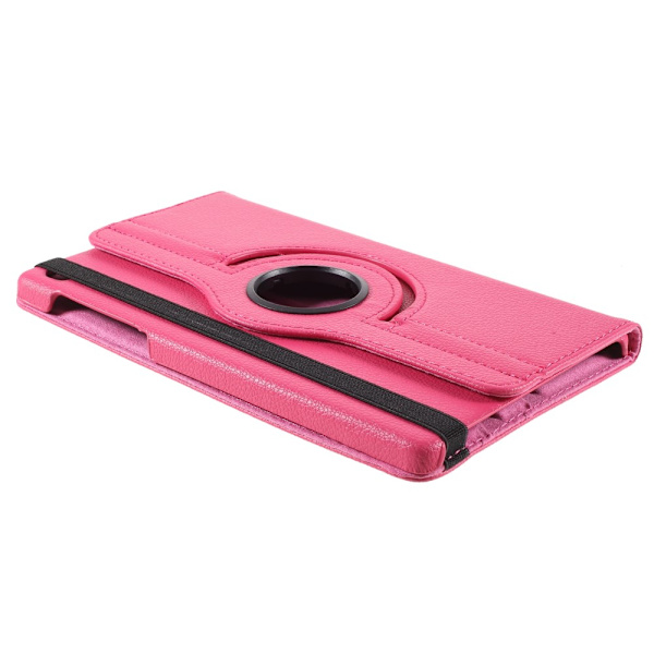 SKALO Samsung Tab A7 Lite 360 Litchi Suojakotelo - Cerise Cerise