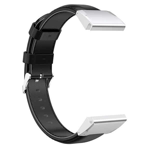 KALEBOL Læderarmbånd Garmin Fenix 8 43mm - Vælg farve Black