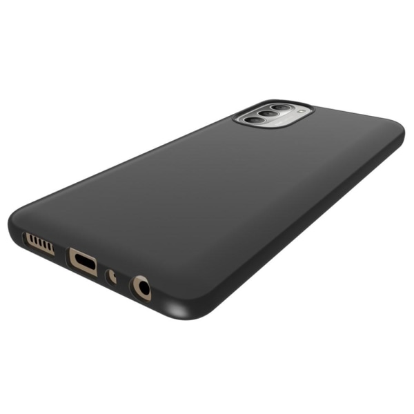 SKALO Moto G51 Mattsvart Ultratunn TPU-Skal Black