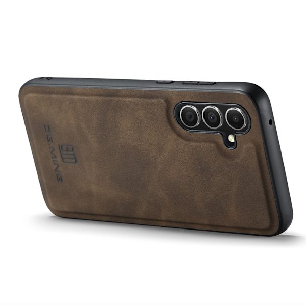 DG.MING Samsung A16 Premium PU-Läder Hybrid Skal - Mörkbrun Mörkbrun