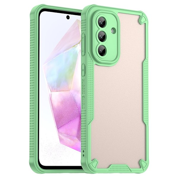 SKALO Samsung A56 5G Armor Hybrid Frosted Skal - Grön Grön