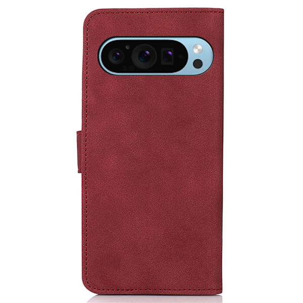SKALO Google Pixel 9/9 Pro KHAZNEH Pungetui i PU-læder - Rød Red