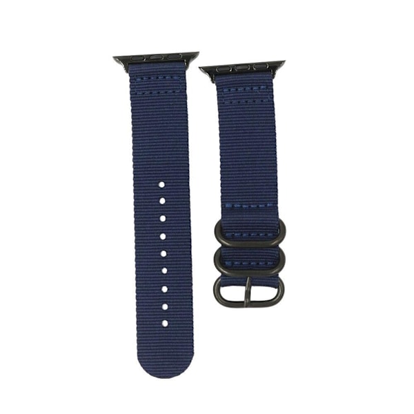 SKALO Nato-ranneke Nylon Apple Watch SE 44mm - Valitse väri Blue