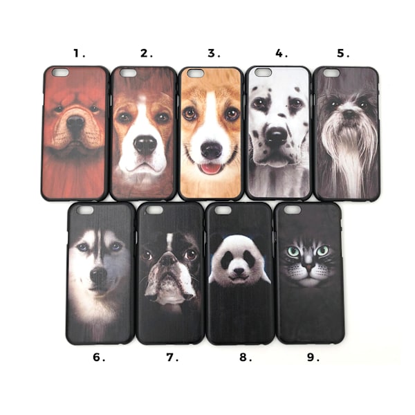 Skal med hund/djur motiv iPhone 6/6S MultiColor #2