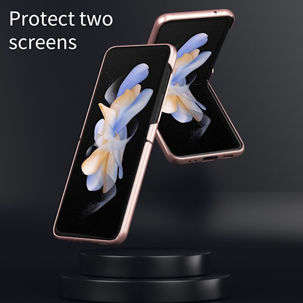 SKALO Samsung Z Flip6 Ultratunn Skin-touch Fold Skal - Roséguld Rosa guld