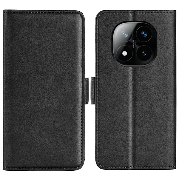 SKALO Xiaomi Redmi Note 14 Pro+ 5G Premium ID Lompakkokotelo - Musta Black