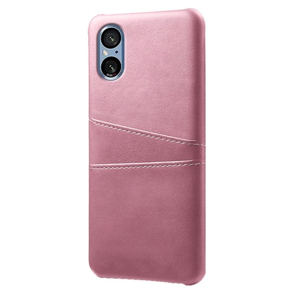 SKALO Sony Xperia 5 V PU-læder Kortholder Cover - Rosa guld Pink gold