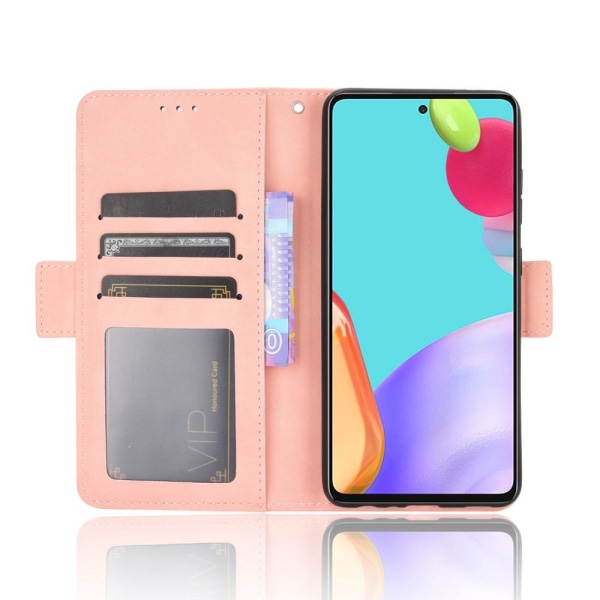 SKALO Samsung A52/A52s 6-osainen lompakkokotelo - vaaleanpunainen Pink