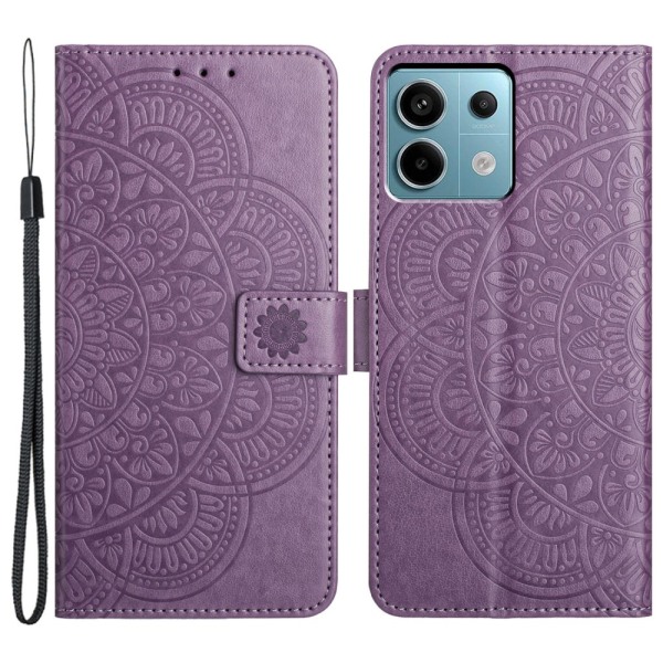 SKALO Xiaomi Redmi Note 13 Pro 5G Mandala Plånboksfodral - Lila Lila