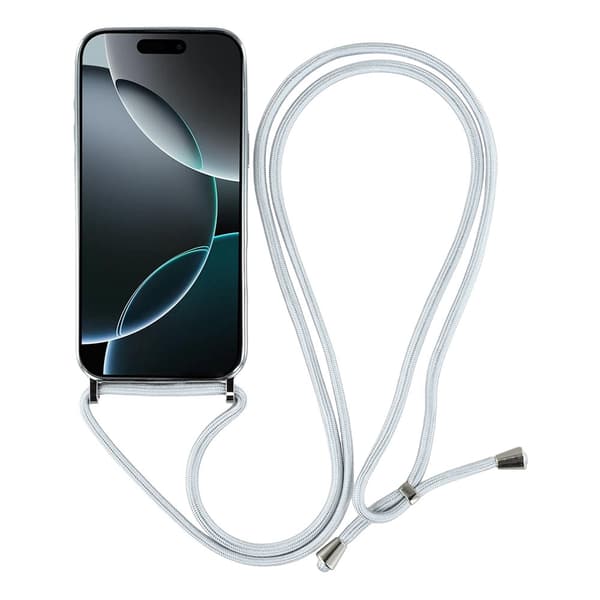 SKALO TPU Color Edge Halskæde Cover til iPhone 18 Pro Max - Sølv Silver