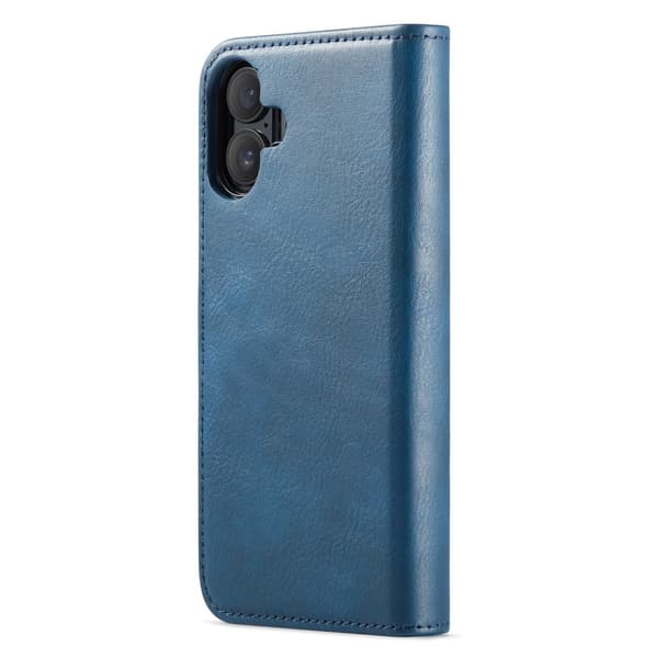 DG MING iPhone 16 2-i-1 Magnet Pungetui - Blå Blue
