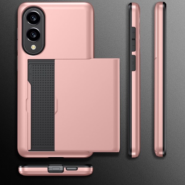 SKALO Samsung S25 Edge Armor Korthållare Skal - Svart Svart