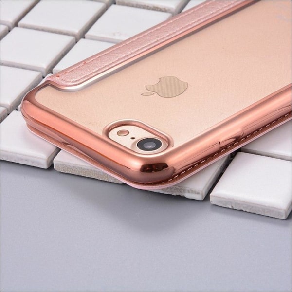 SKALO iPhone SE (2020/2022) Flip Cover TPU Ultratyndt - Vælg farve Silver
