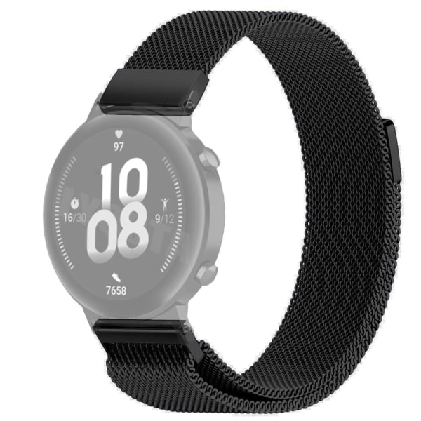 SKALO Milanese Loop til Huawei Watch GT2 PRO - Vælg farve Black