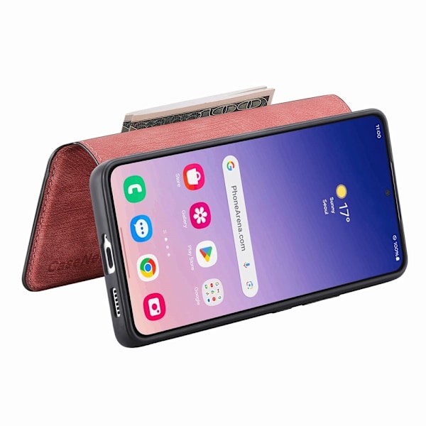 SKALO Samsung S25 CASENEO MW-03 Plånboksfodral - Rosa Rosa