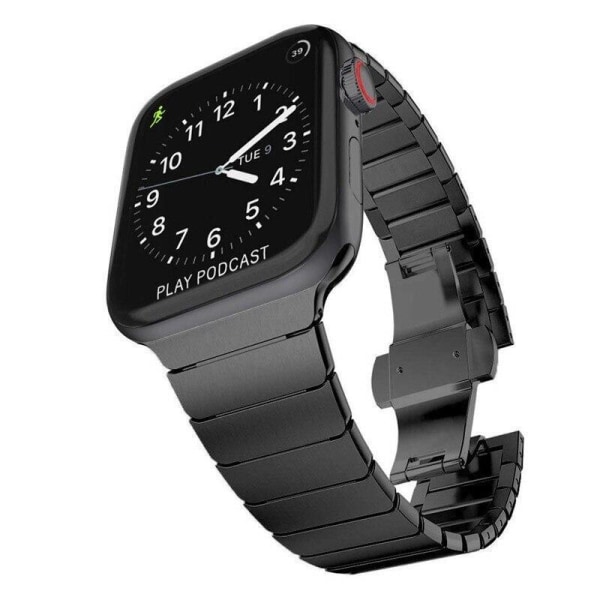 SKALO Metalarmbånd "Flat" Apple Watch Series 1-3 42mm - Vælg farve Black