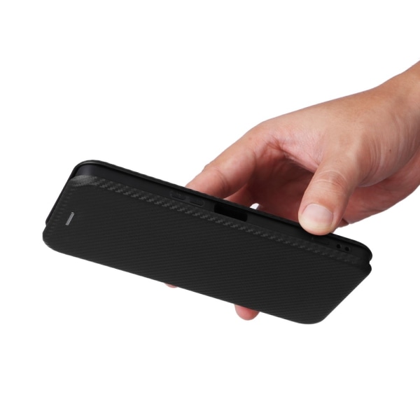 SKALO Sony Xperia 1 VI Carbon Fiber Plånboksfodral - Svart Svart