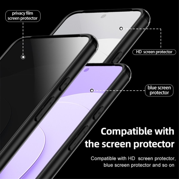 SKALO Google Pixel 8 TPU Clear Hybrid Cover - Sort Black