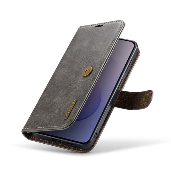 DG MING 2-i-1 Magnet Plånboksfodral för Samsung Galaxy S26 FE - Grå grå