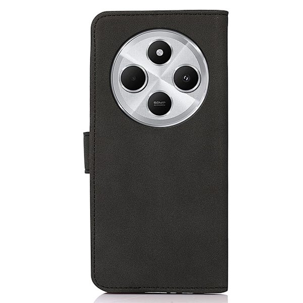 SKALO Xiaomi Redmi 14C KHAZNEH Plånboksfodral i PU-Läder - Svart Svart