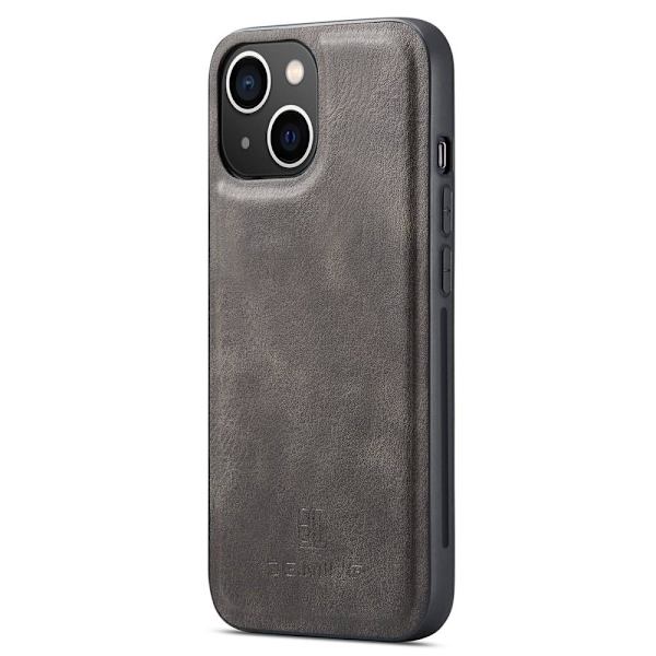 DG MING iPhone 14 Plus 2-i-1 Magnet Plånboksfodral - Grå grå
