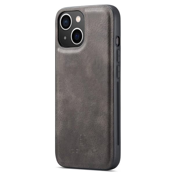 DG MING iPhone 14 Plus 2-in-1 magneetti lompakkokotelo - Harmaa Grey