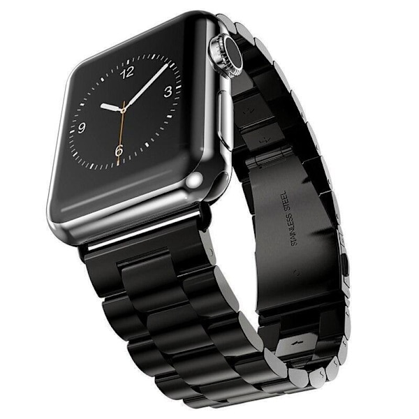 SKALO Lænkearmbånd Apple Watch SE 44mm - Vælg farve Black