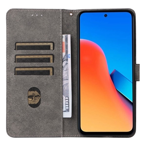 SKALO Xiaomi Redmi 12 4G/5G Plånboksfodral i PU-Läder - Brun Brun