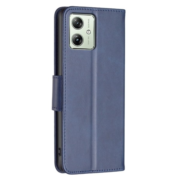 SKALO Motorola Moto G54 5G Plånboksfodral i PU-Läder - Blå Blå