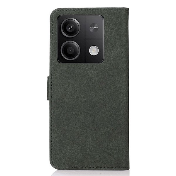 SKALO Xiaomi Redmi Note 13 5G KHAZNEH Pungetui i PU-læder - Grøn Green