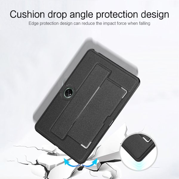 SKALO OnePlus Pad PU-læderetui med stativ - Sort Black