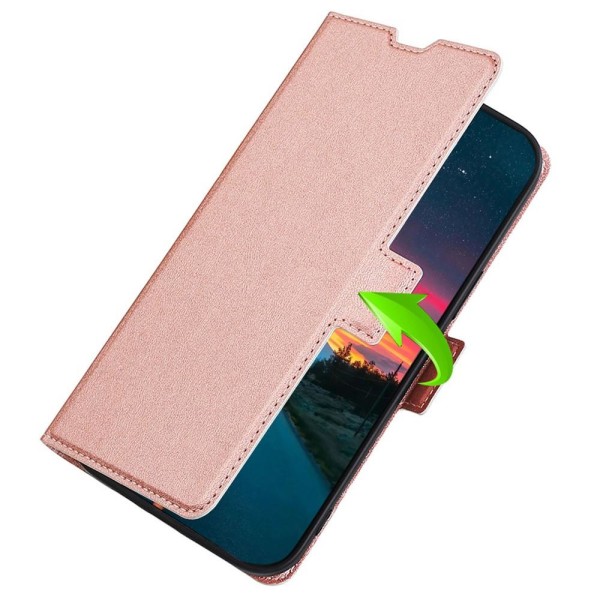 SKALO Nothing Phone (1) Ultratynd Premium Wallet Case - Rosa gul Pink gold