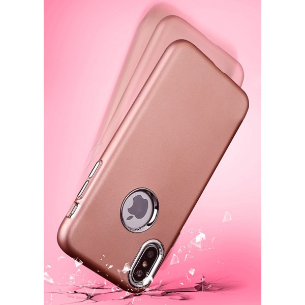 iPhone X/Xs | TPU-Skal Metallknappar Black