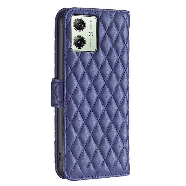 SKALO Motorola Moto G54 5G BINFEN COLOR Tikattu Lompakko - Sininen Blue