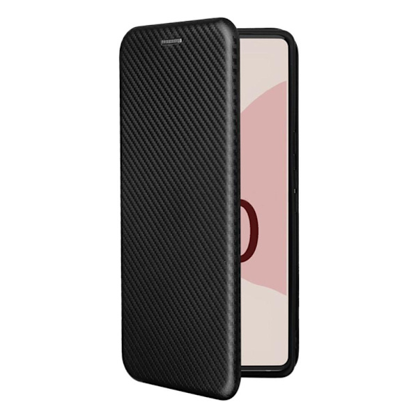 SKALO Google Pixel 6 Carbon Fiber Plånboksfodral - Svart Black