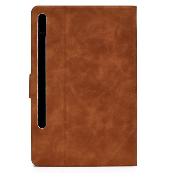 SKALO Samsung Tab S7/S8 PU-læder Flip Cover - Brun Brown