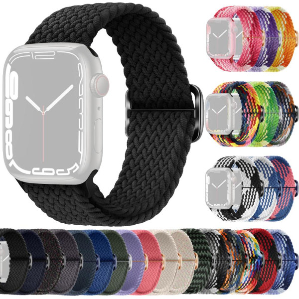 SKALO Flettet Rem Apple Watch Series 1-3 42mm - Vælg farve Black