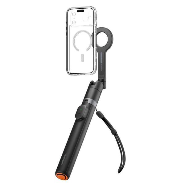 Spigen S582W Selfie stick med stativ MagSafe Bluetooth 1,66m - Sort Black