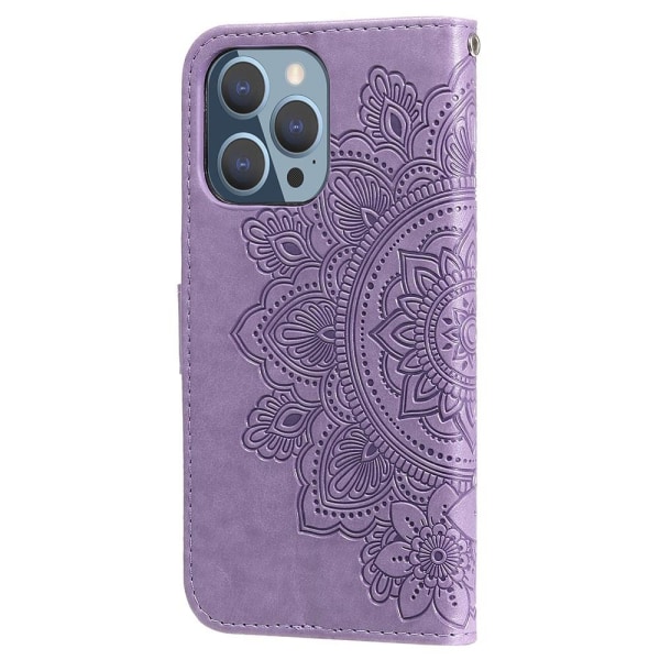 SKALO iPhone 13 Pro Mandala -lompakkokotelo - violetti Purple