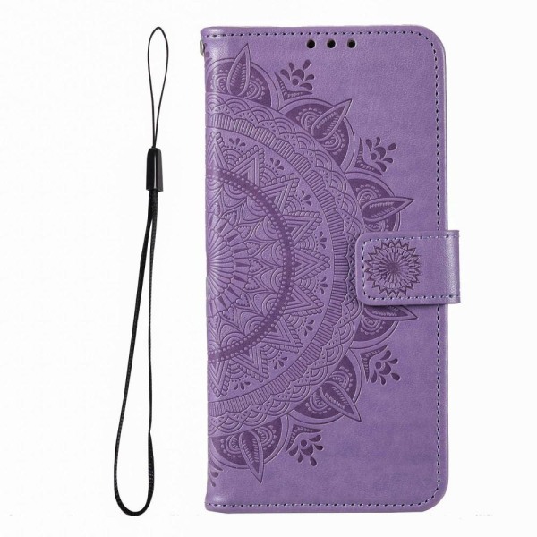 SKALO Xiaomi Redmi Note 12 Pro 5G Mandala lompakkokotelo - Violetti Purple