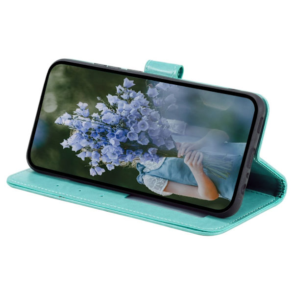 SKALO Samsung S24+ Mandala Flip Cover - Turkis Turquoise