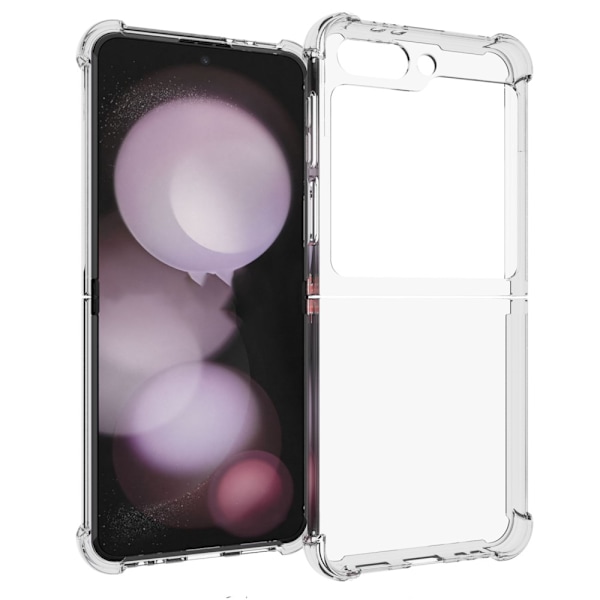 SKALO Samsung Z Flip6 TPU Clear Hybrid Cover - Gennemsigtig Transparent