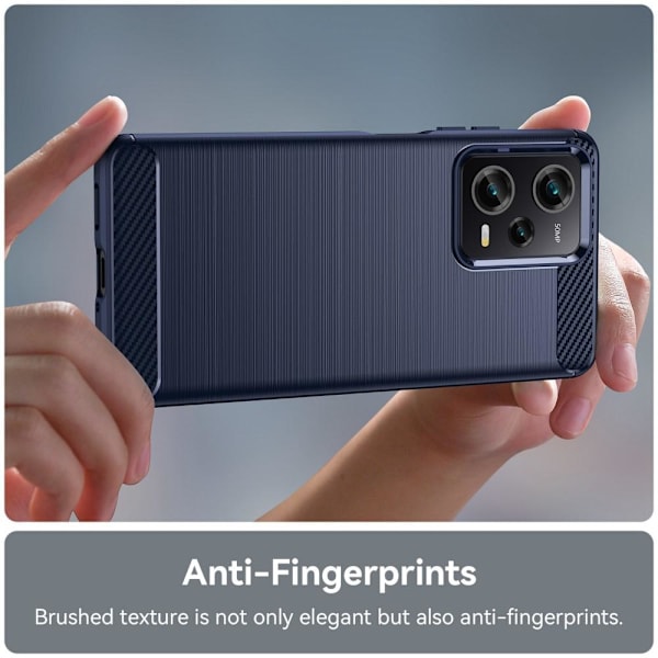 SKALO Xiaomi Redmi Note 12 Pro 5G Armor Carbon Stöttåligt TPU-skal - Fler färger Blå