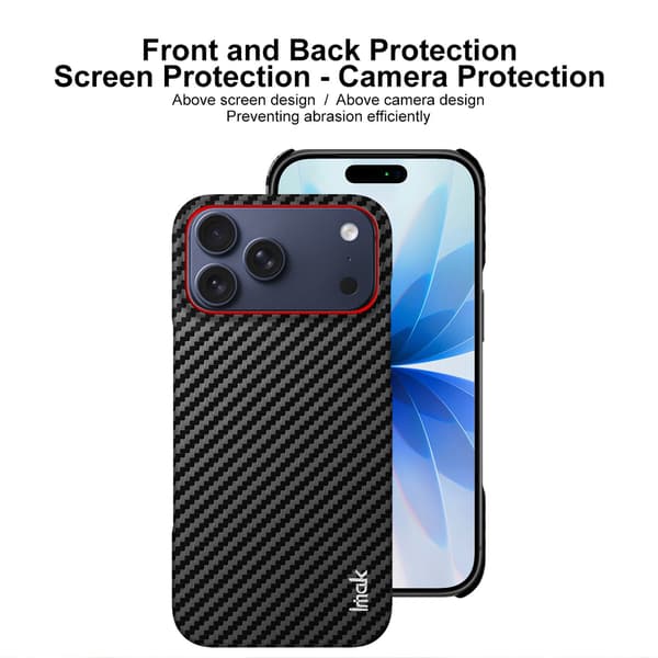 IMAK Ruiyi Series Cover til iPhone 18 Pro - Sort Black