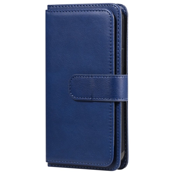SKALO Samsung S22 10-FACK Plånboksfodral - Blå Blå