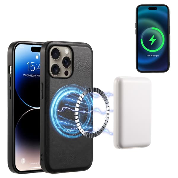 DENIOR iPhone 16 Pro D12 Kuori+Lompakko - Musta Black