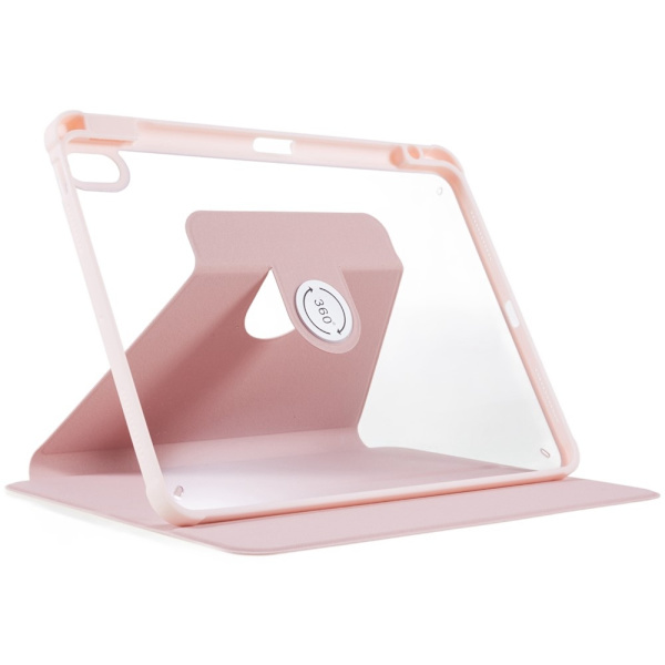 SKALO iPad Air (2020/2022) PU-læder Rotary Kickstand Cover - Pink Pink